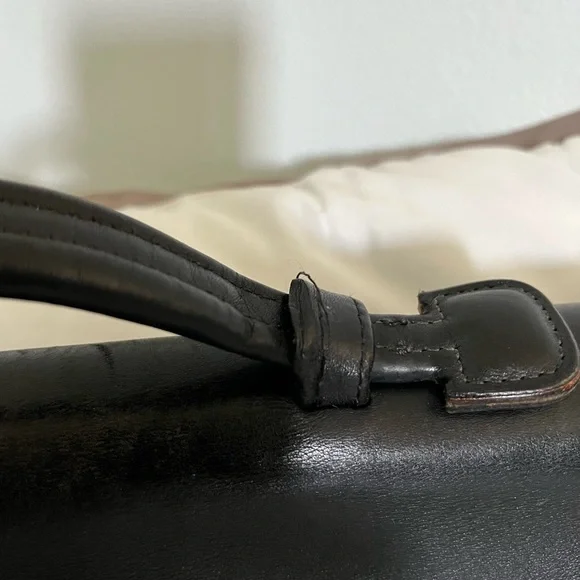 Coach vintage Black Leather briefcase